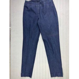 Slim Station Size 10 Womens Pull On Jeans Skinny Ankle Dark Wash Stretch